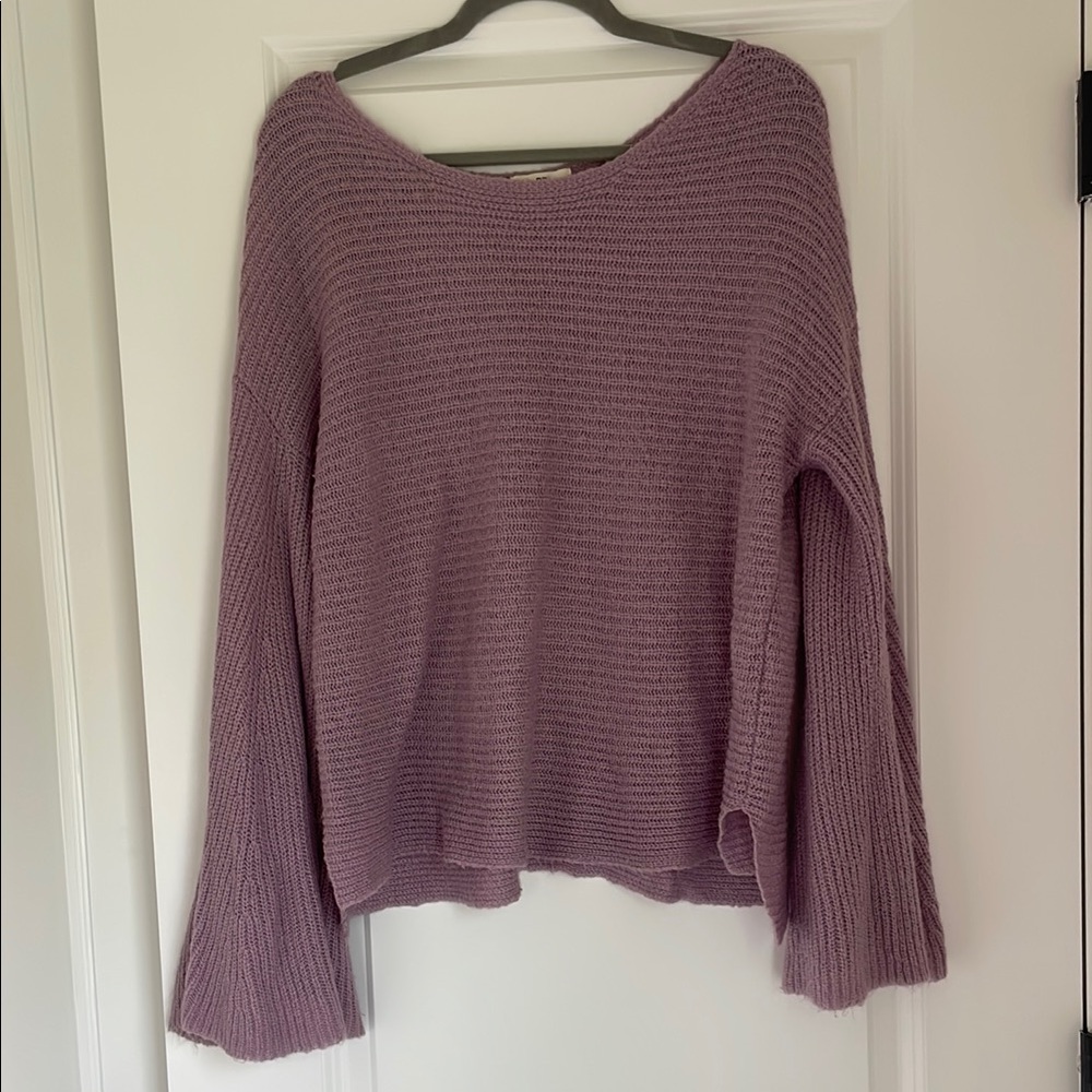 BP Purple Crew Neck Sweater Knit